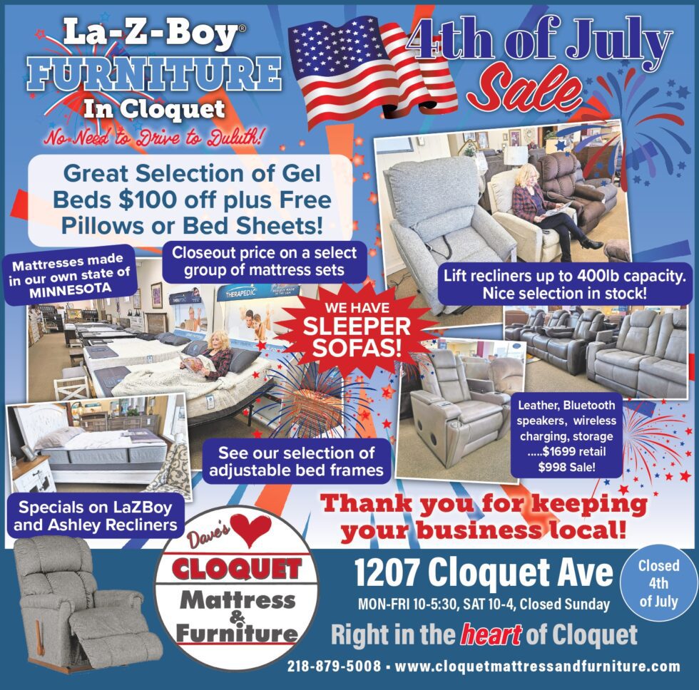 Sale Specials Dave's Cloquet Mattress & Furniture MN